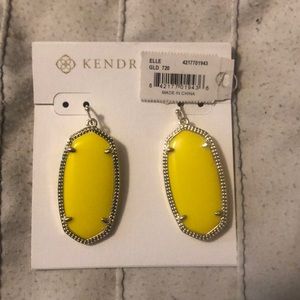 Kendra Scott Elle Gold yellow earrings